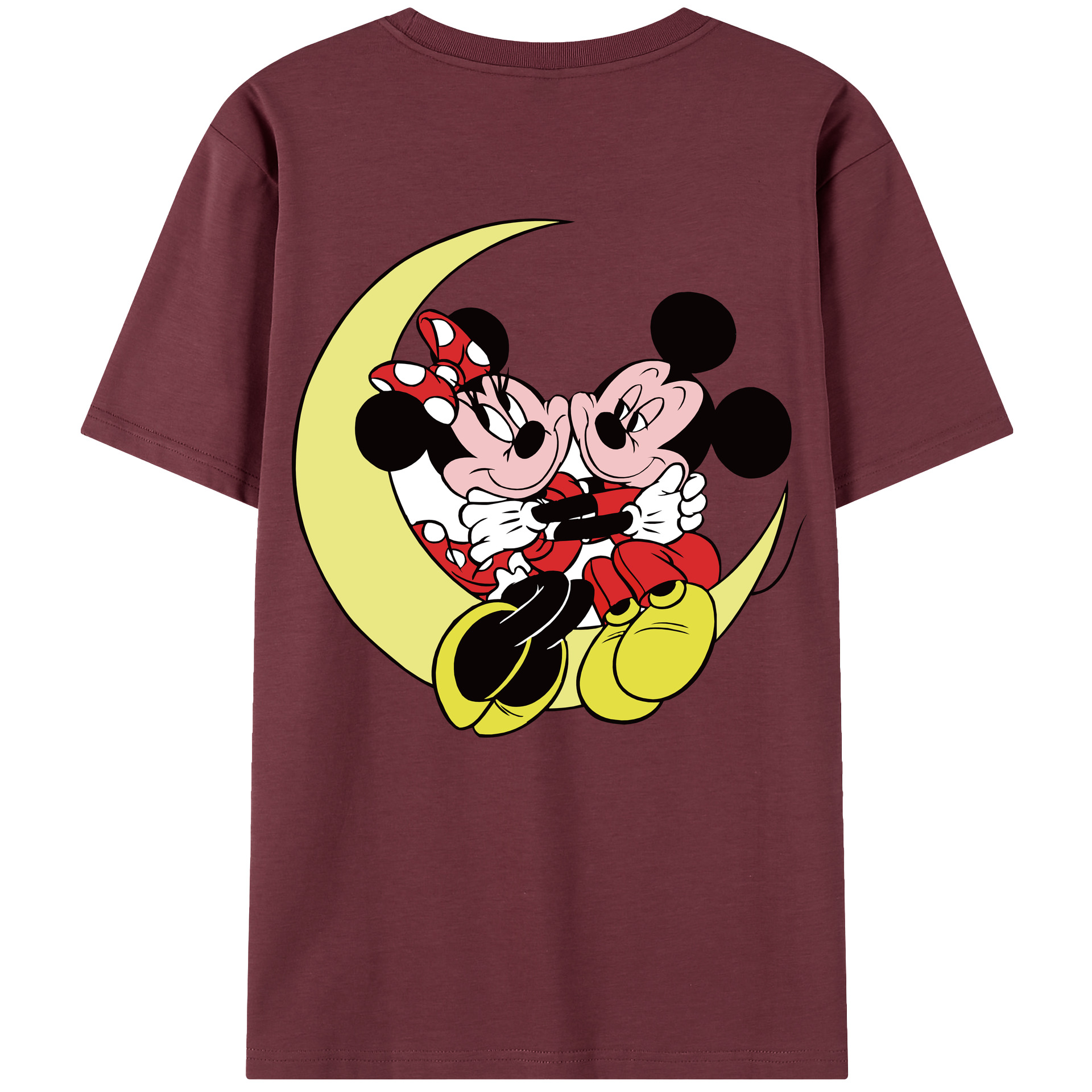 （画像用） ミッキーマウス Mickey Mouse 綿100％半袖Tシャツ（背面プリント）